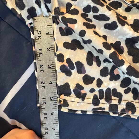 Leopard Print Strapless Smocked Romper Size M Stretchy Casual - Picture 5 of 7